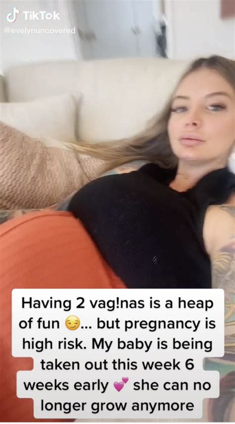 OnlyFans model with two vaginas uses one for work。